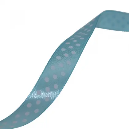 Κορδέλα Ρολάκι Πουά 16mm Σατέν 22m