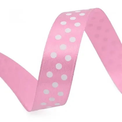 Κορδέλα Ρολάκι Πουά 16mm Σατέν 22m