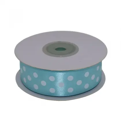 Κορδέλα Ρολάκι Πουά 25mm Σατέν 22m