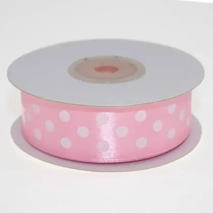 Κορδέλα Ρολάκι Πουά 25mm Σατέν 22m