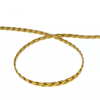 Κορδόνι Μπομπίνα Πλεξούδα Μεταλιζέ 5mm x 25m