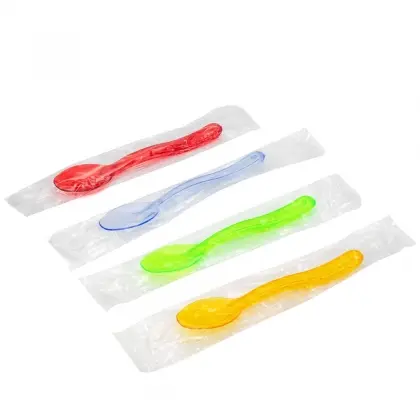 Κουταλάκι Πλαστικό 12.5cm Σε Ατομικό Σακουλάκι Συσκευασία 1 Κιλού