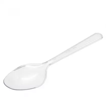 Κουτάλι Πλαστικό 17.5cm Σε Ατομικό Σακουλάκι Συσκευασία 100 Τεμαχίων