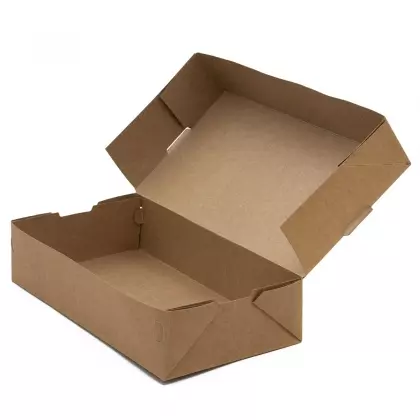Κουτί Συσκευασίας Φαγητού Χάρτινο 24x13x5.5cm Συσκευασία 10 Τεμαχίων