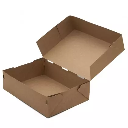 Κουτί Συσκευασίας Φαγητού Χάρτινο Easy Open 26.5x19x7.5cm Συσκευασία 10 Τεμαχίων