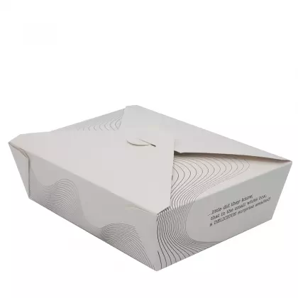 Κουτί Συσκευασίας Φαγητού Χάρτινο Large 70oz 19x14x6cm Συσκευασία 10 Τεμαχίων