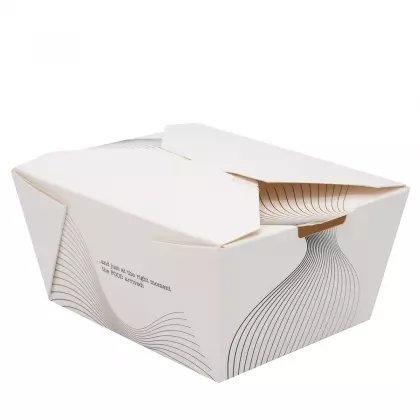 Κουτί Συσκευασίας Φαγητού Χάρτινο Small 27oz 11x9x6cm Συσκευασία 10 Τεμαχίων