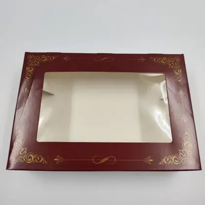 Κουτί Συσκευασίας Μνημοσύνου Easy Open Χάρτινο Με Παράθυρο 16x12x4cm Συσκευασία 20 Τεμαχίων