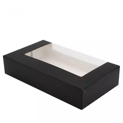 Κουτί Συσκευασίας Large Χάρτινο Με Παράθυρο 22x13x4.5cm Συσκευασία 10 Τεμαχίων