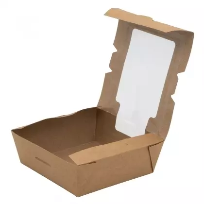Κουτί Συσκευασίας Medium Χάρτινο Με Παράθυρο 13x13x5cm Συσκευασία 10 Τεμαχίων
