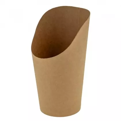 Κουτί Χάρτινο Για Τηγανιτές Πατάτες Φ8x14cm Συσκευασία 10 Τεμαχίων