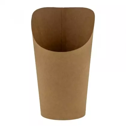 Κουτί Χάρτινο Για Τηγανιτές Πατάτες Φ8x14cm Συσκευασία 10 Τεμαχίων