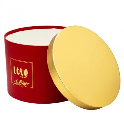 Κουτιά Σετ 3 Τεμαχίων Κυλινδρικά Με Χρυσό Καπάκι Φ25x18cm. Φ23x16cm. Φ20x14cm