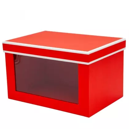 Κουτιά Σετ 3 Τεμαχίων Με Παράθυρο 24x16.5x14.5cm. 21x15x13.5cm. 18x13.5x12.5cm