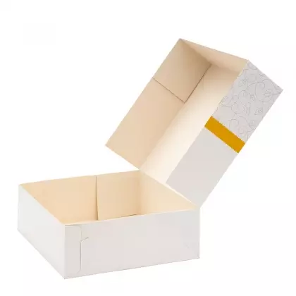 Κουτιά Ζαχαροπλαστείου Νο10 Easy Open 22x22x8cm Συσκευασία 5 Τεμαχίων