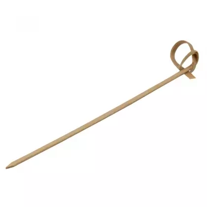 Ξυλάκι Μπαμπού Με Φιόγκο 12cm Συσκευασία 100 Τεμαχίων