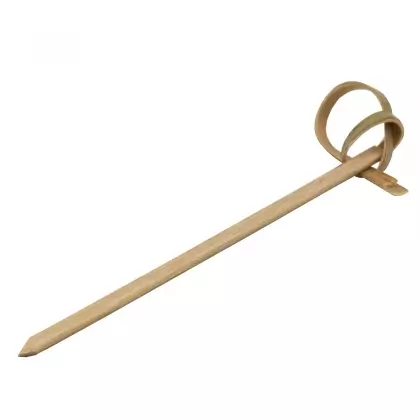 Ξυλάκι Μπαμπού Με Φιόγκο 9cm Συσκευασία 100 Τεμαχίων