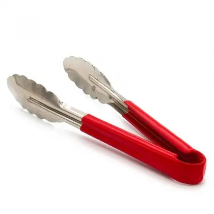 Λαβίδα Κουκουνάρα Μεταλλική Με Πλαστική Λαβή Κόκκινη 23cm