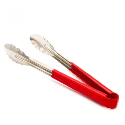 Λαβίδα Κουκουνάρα Μεταλλική Με Πλαστική Λαβή Κόκκινη 30cm