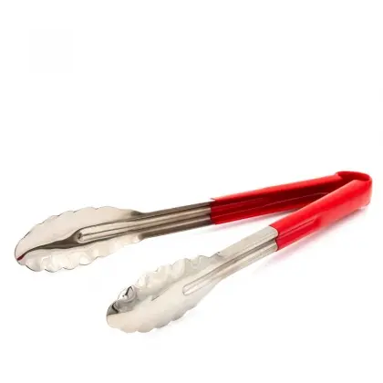 Λαβίδα Κουκουνάρα Μεταλλική Με Πλαστική Λαβή Κόκκινη 30cm