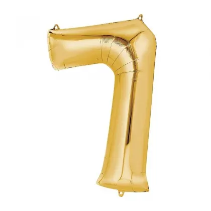 Μπαλόνι Με Τον Αριθμό 7 Foil Μεταλιζέ