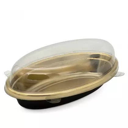 Μπωλ Πλαστικό Luce Με Διάφανο Καπάκι 1000ml 26x13.5cm Συσκευασία 5 Τεμαχίων