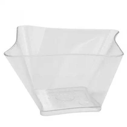 Μπωλ Πλαστικό Τετράπλευρο 60ml Συσκευασία 100 Τεμαχίων