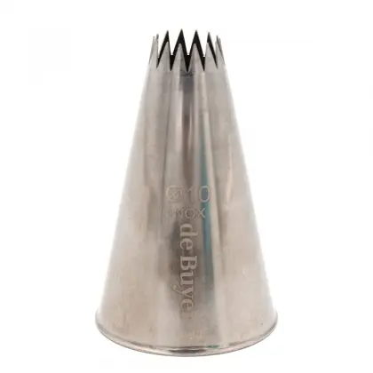 Μύτη Για Κορνέ Ζαχαροπλαστικής Inox De Buyer Petits Fours Star Φ10mm