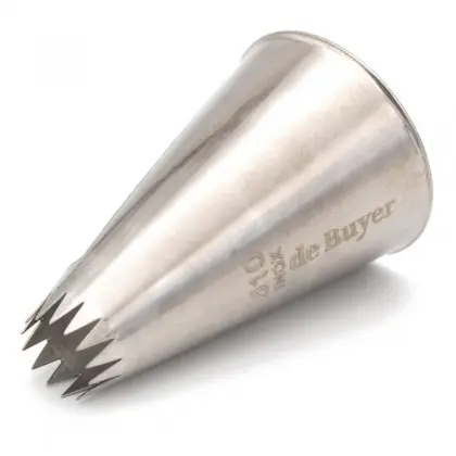 Μύτη Για Κορνέ Ζαχαροπλαστικής Inox De Buyer Petits Fours Star Φ10mm