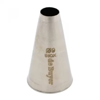 Μύτη Για Κορνέ Ζαχαροπλαστικής Inox De Buyer Plain Φ9mm