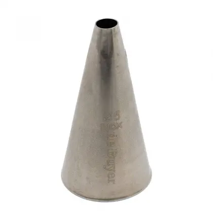 Μύτη Για Κορνέ Ζαχαροπλαστικής Inox De Buyer Plain Φ5mm