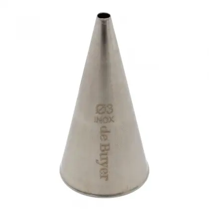 Μύτη Για Κορνέ Ζαχαροπλαστικής Inox De Buyer Plain Φ3mm