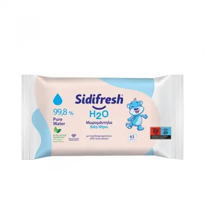 Μωρομάντηλα Sidifresh H2O Συσκευασία 63 Τεμαχίων