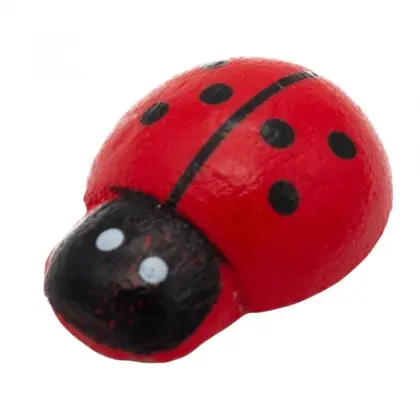 Πασχαλίτσες Ξύλινες Διακοσμητικές 12x15mm Με Αυτοκόλλητο Συσκευασία 96 Τεμαχίων