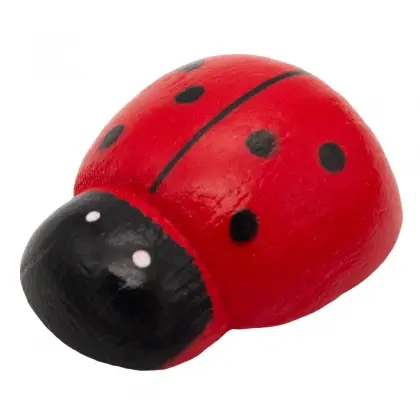 Πασχαλίτσες Ξύλινες Διακοσμητικές 17x23mm Με Αυτοκόλλητο Συσκευασία 24 Τεμαχίων