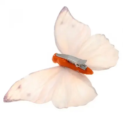 Πεταλούδες Διακοσμητικές Από Ύφασμα Με Κλιπ Στερέωσης 7x12cm Συσκευασία 3 Τεμαχίων