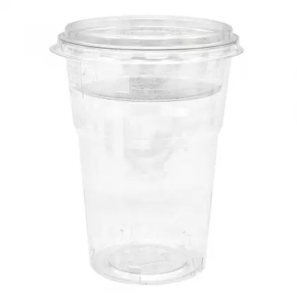 Μπωλ PET 390ml Με Καπάκι Και Δοχείο 9ml Συσκευασία 50 Τεμαχίων