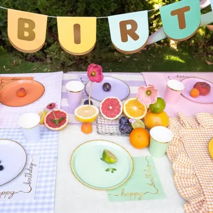 Ποτήρια Χάρτινα με Χρυσή Λεπτομέρεια mix colour 220ml Συσκευασία 6 Τεμαχίων