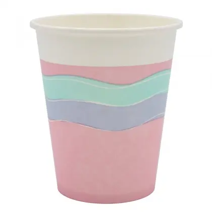 Ποτήρια Χάρτινα Μίας Χρήσης 200ml Συσκευασία 8 Τεμαχίων