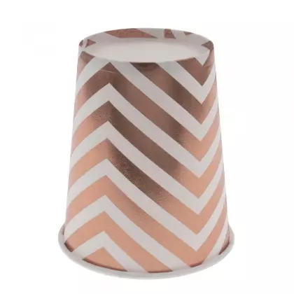 Ποτήρια Χάρτινα Μίας Χρήσης Με Γεωμετρικά Σχέδια 250ml Συσκευασία 10 Τεμαχίων