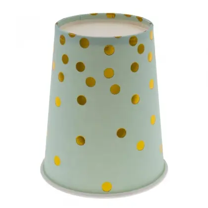 Ποτήρια Χάρτινα Μίας Χρήσης Με Μικρά Πουά 250ml Συσκευασία 10 Τεμαχίων