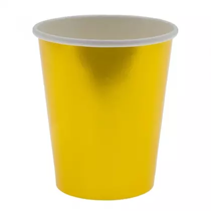 Ποτήρια Χάρτινα Μίας Χρήσης Μεταλιζέ 200ml Συσκευασία 10 Τεμαχίων
