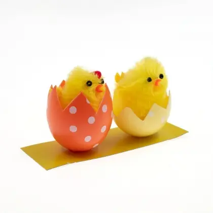 Πουλάκια Διακοσμητικά Σινίλ 5cm Συσκευασία 2 Τεμαχίων