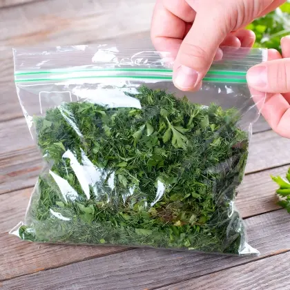 Σακουλάκια Τροφίμων Με Αεροστεγές Κλείσιμο Με Διπλό Zip 20x18cm Συσκευασία 16 Τεμαχίων