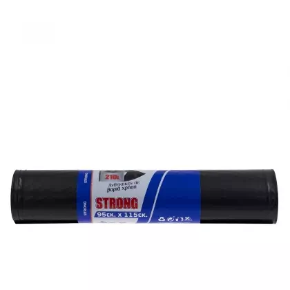 Σακούλες Απορριμάτων Sanitas Professional Χωρίς Κορδόνι Για Βαριά Χρήση 210lt 95x115cm 7 Τεμάχια