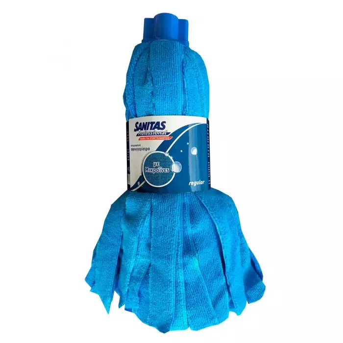 Σφουγγαρίστρα Sanitas Professional Βιδωτή Μικροϊνών Με Λωρίδα