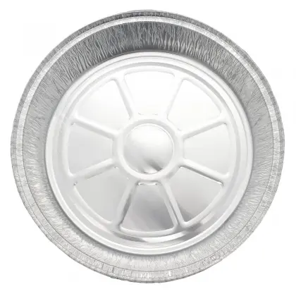 Σκεύος Αλουμινίου Φ22x4.5cm Με Καπάκι Συσκευασία 10 Τεμαχίων