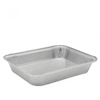 Σκεύος Αλουμινίου Sanitas 22x17x3.5cm Συσκευασία 10 Τεμαχίων