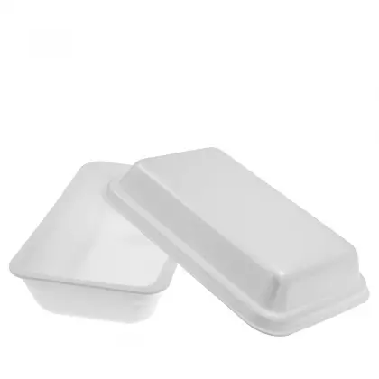 Σκεύος Παγωτού Από Φελιζόλ Με Καπάκι 2300ml Συσκευασία 5 Τεμαχίων Λευκό