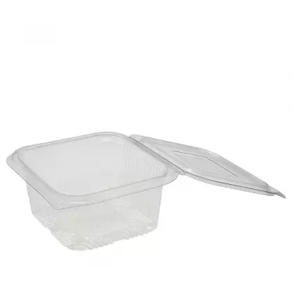 Σκεύος PET Τετράγωνο 500ml Συσκευασία 100 Τεμαχίων